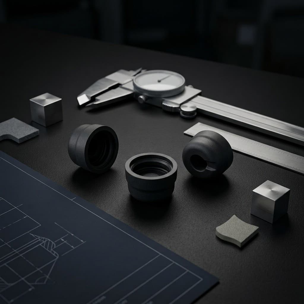 Precision elastomer components with engineering tools