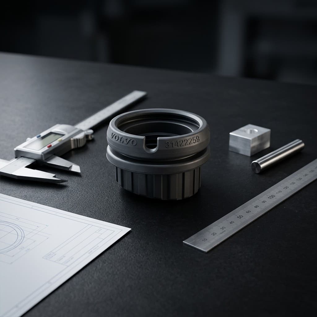 Volvo-branded precision machined elastomer component